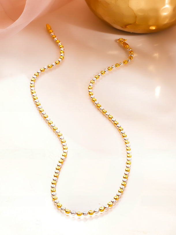925 Fine Silver Dual Bead Necklace