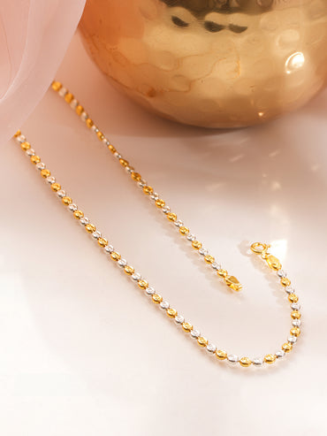 925 Fine Silver Dual Bead Necklace