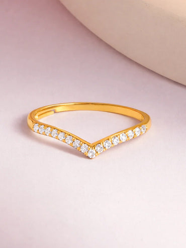 925 Fine  Silver Royal Chevron Band