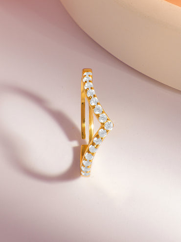925 Fine  Silver Royal Chevron Band