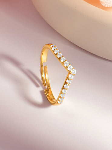 925 Fine  Silver Royal Chevron Band