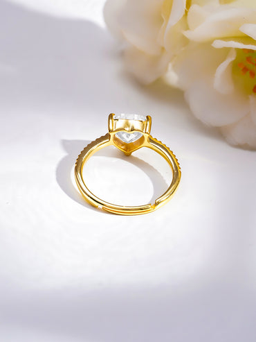 925 Fine  Silver Classic Solitaire Ring