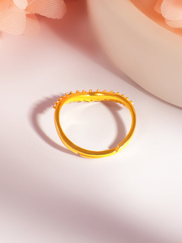 925 Fine  Silver Green Crystal Glow Ring