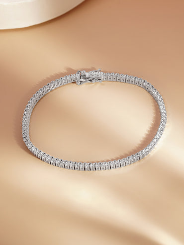 925 Fine Silver Classic Tennis Bracelet