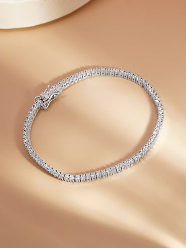 925 Fine Silver Classic Tennis Bracelet
