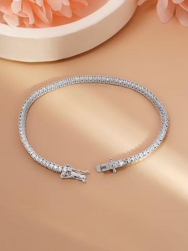 925 Fine Silver Classic Tennis Bracelet