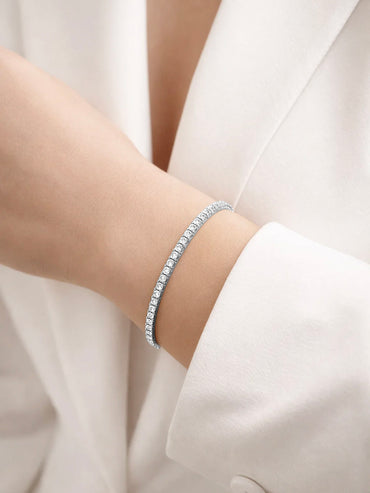 925 Fine Silver Classic Tennis Bracelet