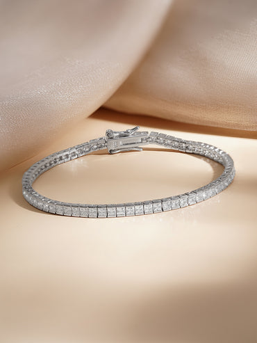 925 Fine Silver Classic Tennis Bracelet