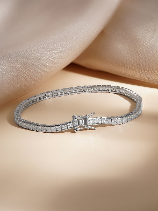 925 Fine Silver Classic Tennis Bracelet