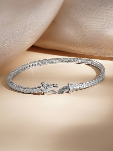 925 Fine Silver Classic Tennis Bracelet