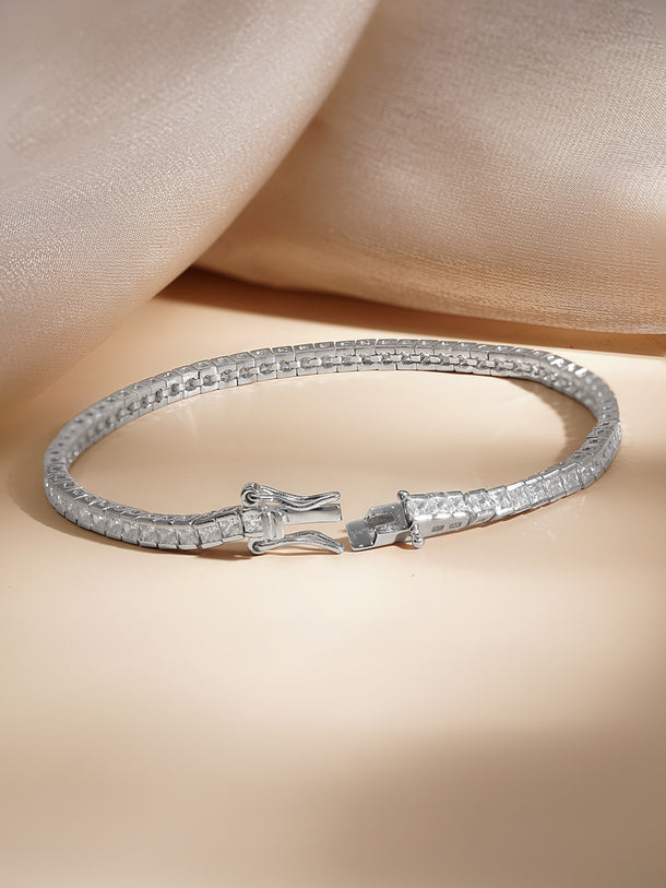 925 Fine Silver Classic Tennis Bracelet