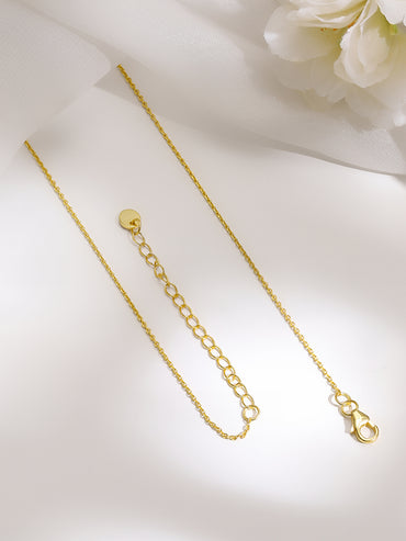 925 Silver Gold Plated Emerald & Baguette Crystal Y Drop Necklace
