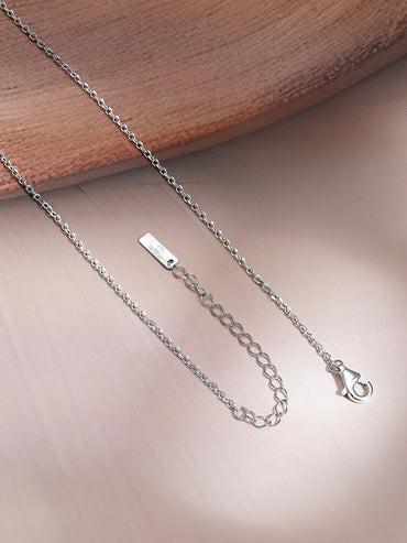 925 Fine Silver Pear Cut Solitaire Cubic Zirconia Pendant Necklace