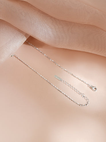 925 Fine Silver Rhodium Plated American Diamon Zirconia Emerald Necklace