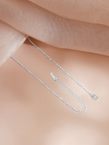 925 Fine Silver Rhodium Plated American Diamond Zirconia Necklace