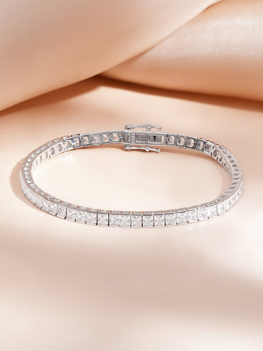 925 Fine Silver Rhodium Plated Bracelet