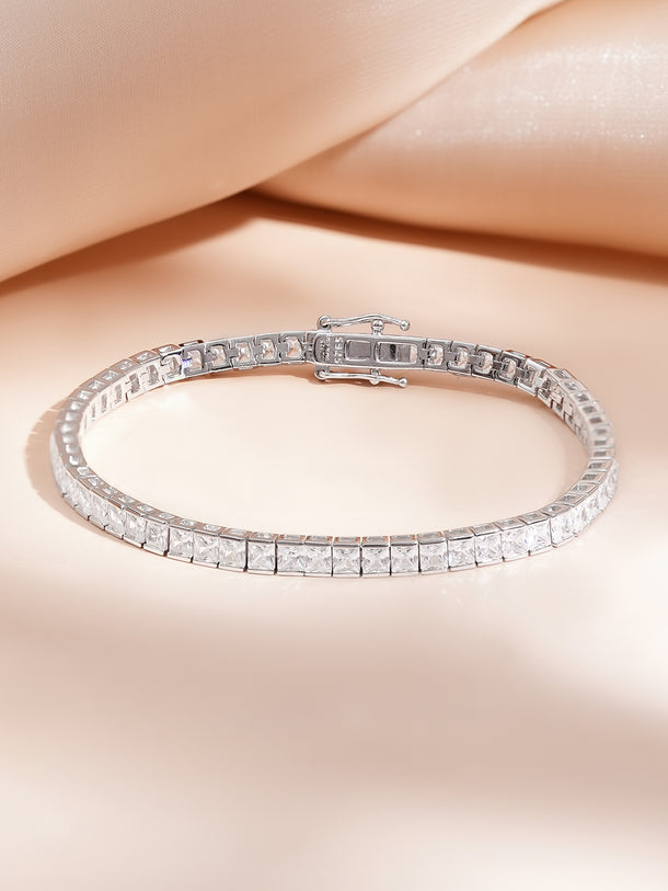 925 Fine Silver Rhodium Plated Bracelet