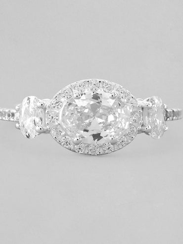 Rubans 925 Silver The Sparkling Zirconia Ring