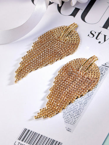 Golf Toned Tassel Dangler Earrings