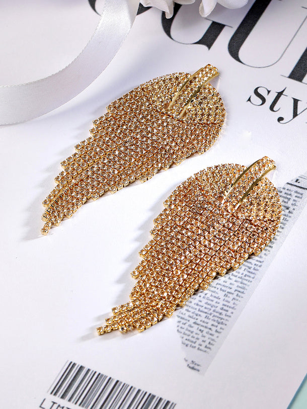 Golf Toned Tassel Dangler Earrings