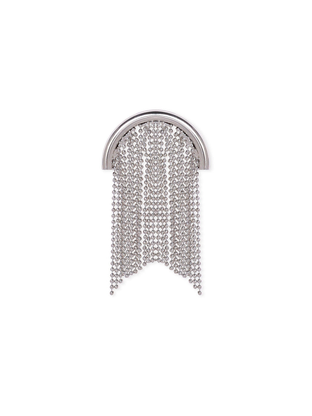 Rubans Voguish Rhodium-Plated Contemporary Drop Earrings