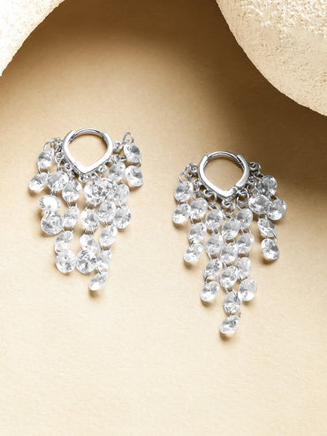 Crystal Beaded Dangler Earrings