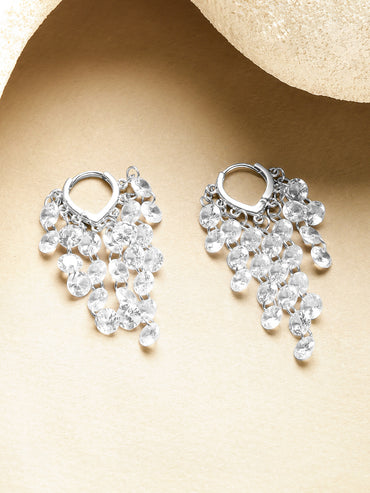 Crystal Beaded Dangler Earrings