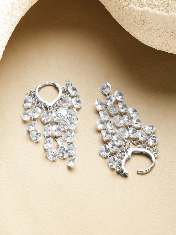 Crystal Beaded Dangler Earrings