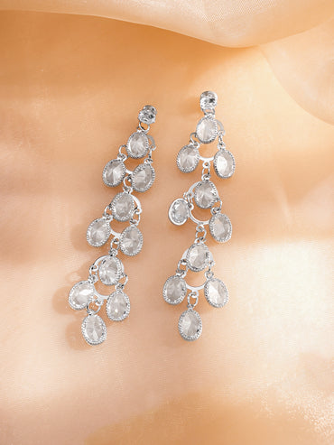 Evening Sparkle Crystal Cascade Earrings