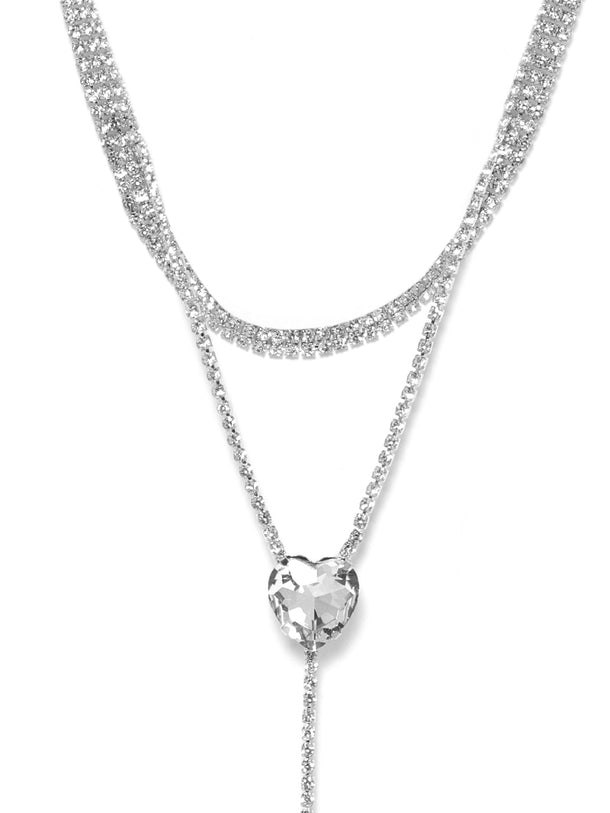 Luxurious AD Studded Fusion Necklace Chain