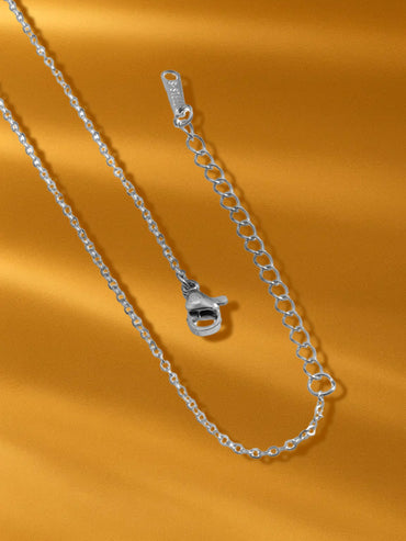 Blue Crystal Studded Pendant Necklace