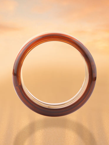 Resin Marble Finish Bangles Set Of 4