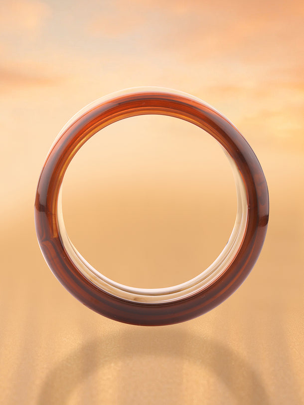 Resin Marble Finish Bangles Set Of 4