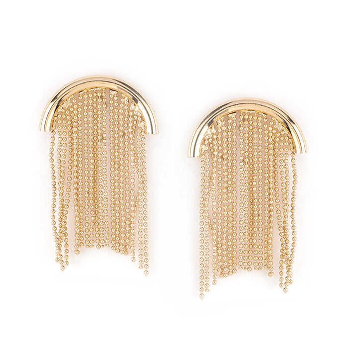 Rubans Voguish Gold Plated Drop Earrings