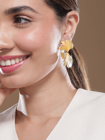 Golden Leaf Harmony Earrings
