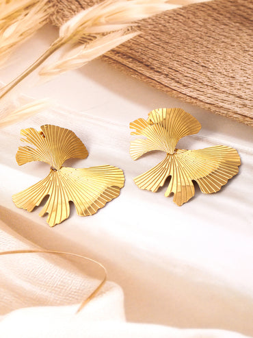 Golden Leaf Harmony Earrings