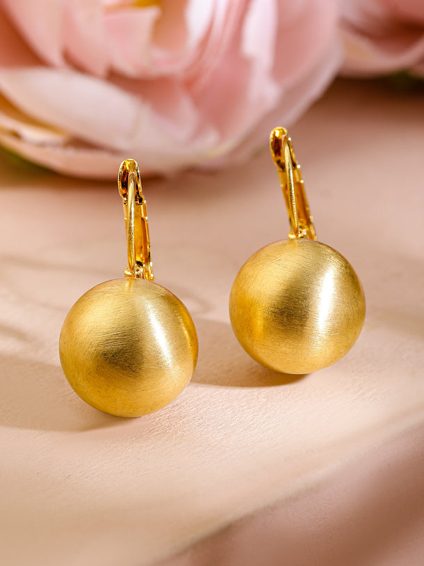 Gold Toned Drop Earrings