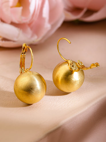 Gold Toned Drop Earrings