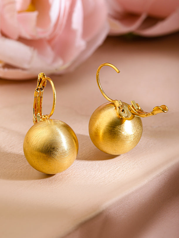 Gold Toned Drop Earrings