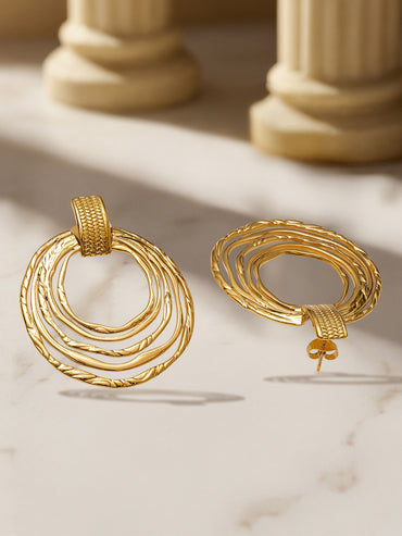 The Sunlit Circles Hoop Drops