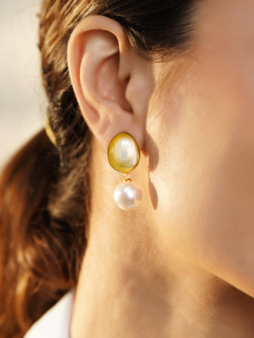 Rubans Voguish 18K Gold-Plated Brass Smoky Grey Crystal AD-Studded Drop Earrings