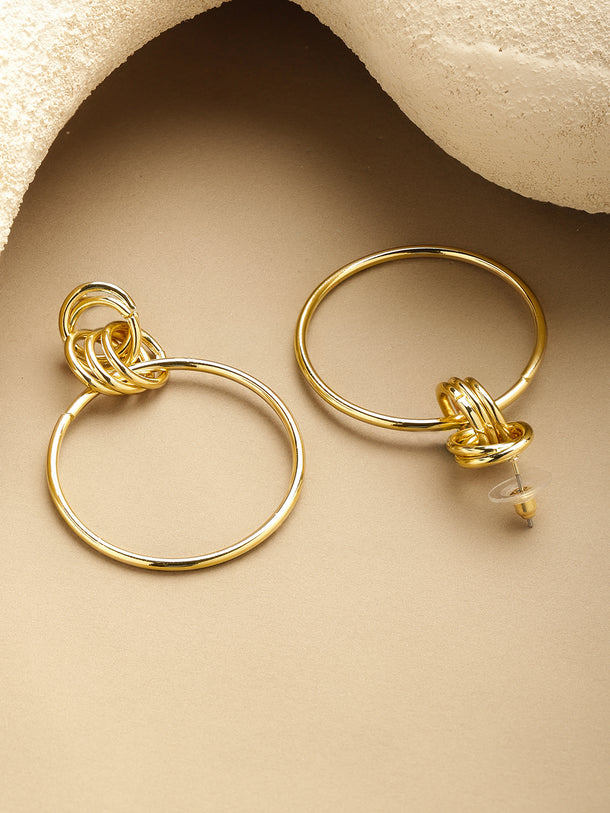 Gold Toned Hoop Earrings