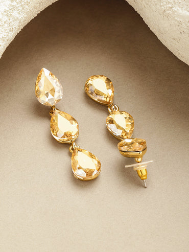 Rubans Voguish 18K Gold-Plated Brass Multi-Ring Sculptural Dome Stud Earrings