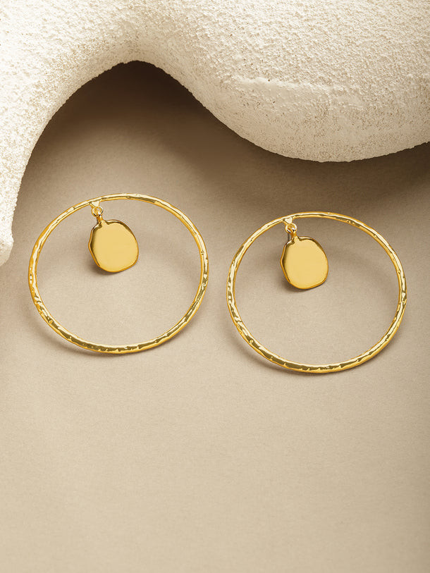 Gold Toned Hoop Earrings