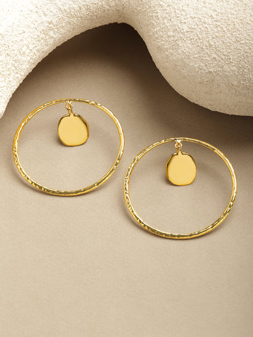 Gold Toned Hoop Earrings