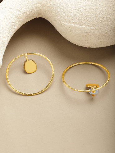 Gold Toned Hoop Earrings