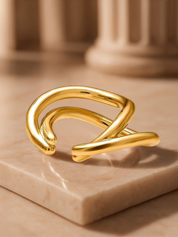 Golden Curve Everyday Minimalist Ear Cuff