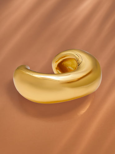Stainless Steel Gold Bold Statement Ear Cuff