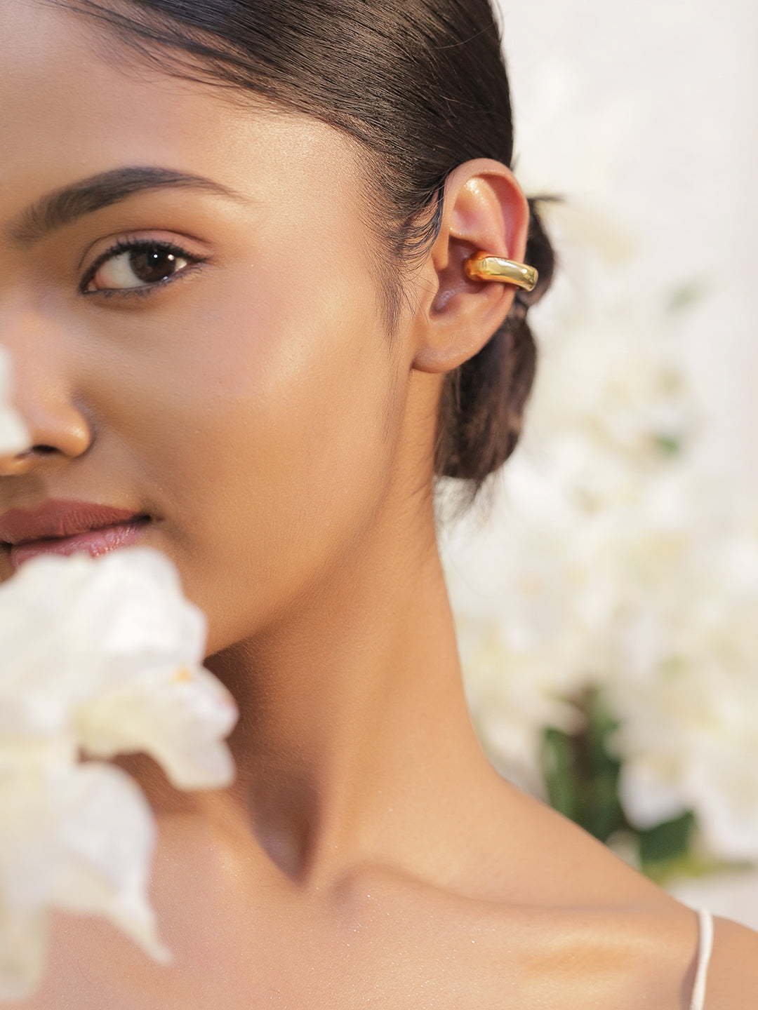 Stainless Steel Gold Bold Statement Ear Cuff