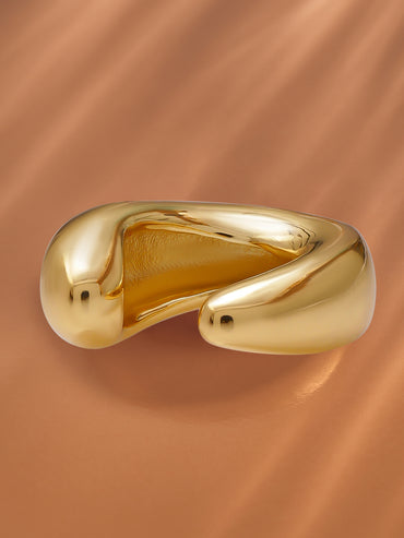 Stainless Steel Gold Bold Statement Ear Cuff